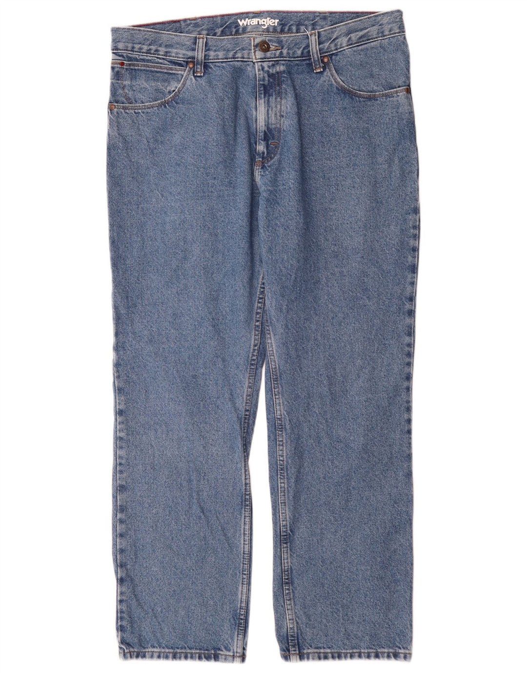 Blugi drepti pentru bărbați Wrangler W36 L30 Bumbac albastru