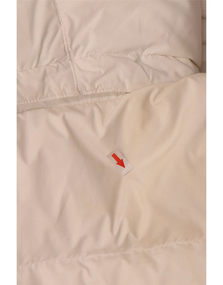 Jachetă căptușită cu grafică pentru bărbați Tommy Hilfiger UK 40, mare, alb, bloc de culoare