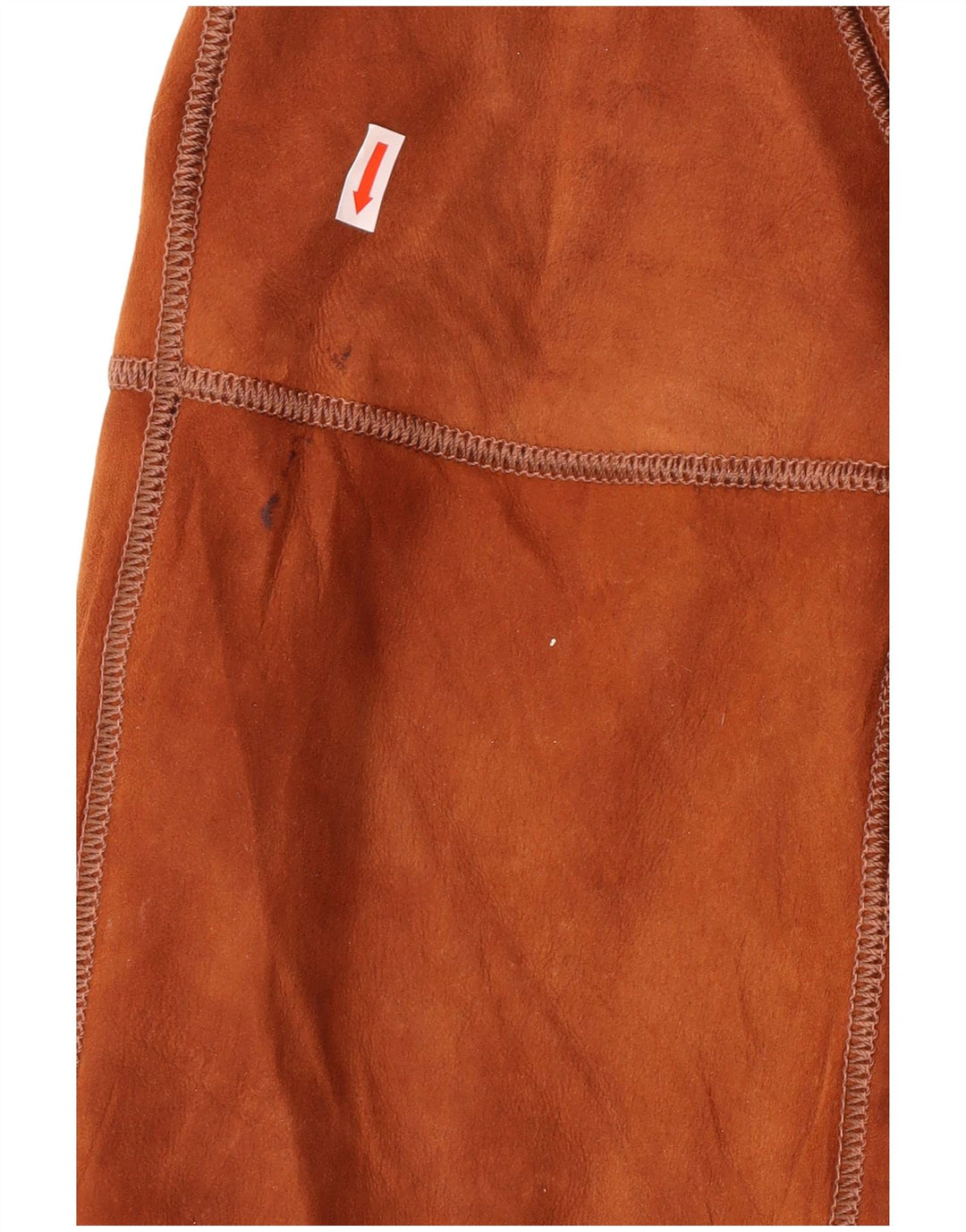 Palton din shearling pentru femei VINTAGE IT 44 din piele maro medie