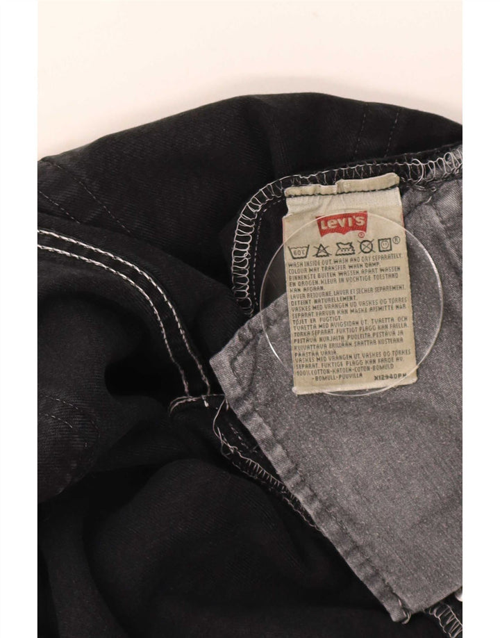 Blugi drepti pentru bărbați Levi's W31 L30 bumbac negru