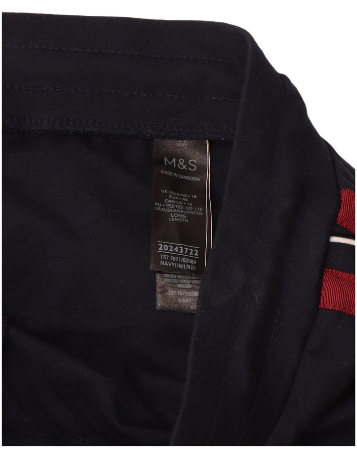 MARKS & SPENCER Pantaloni de trening pentru femei UK 16, mari, bleumarin, viscoză