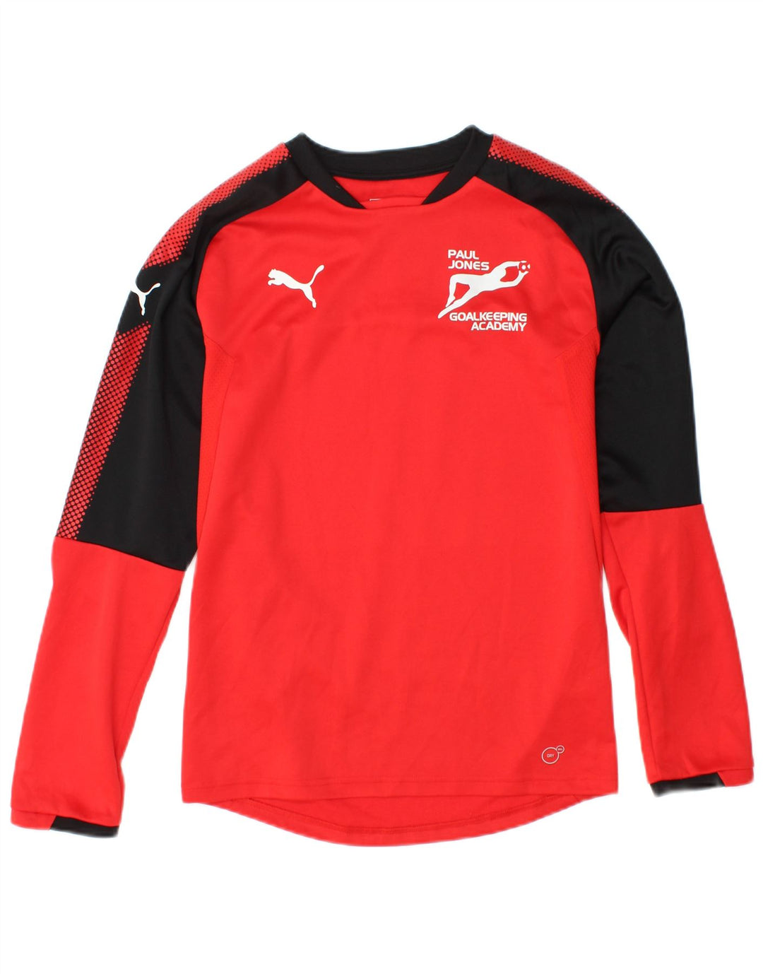 Top grafic PUMA cu mânecă lungă pentru bărbați XS, roșu, din poliester