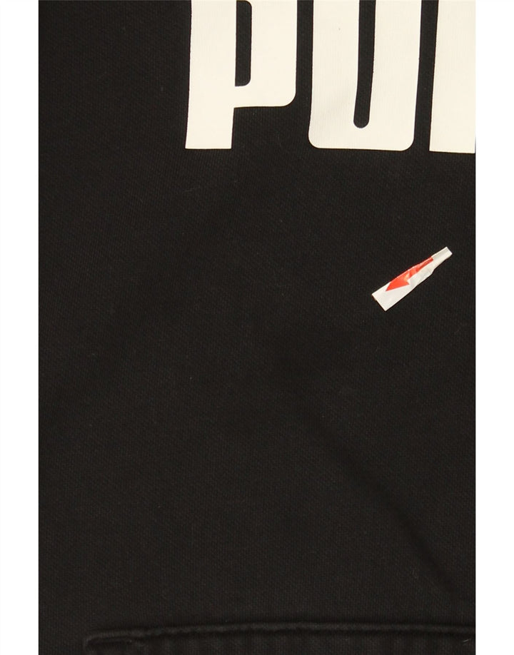 Pulover pentru bărbați Puma Graphic Hoodie, bumbac mediu negru