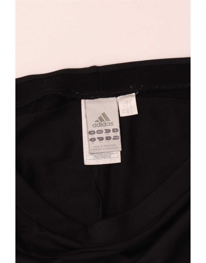 Pantaloni de trening Adidas Capri pentru femei UK 12 Medium Black Nylon