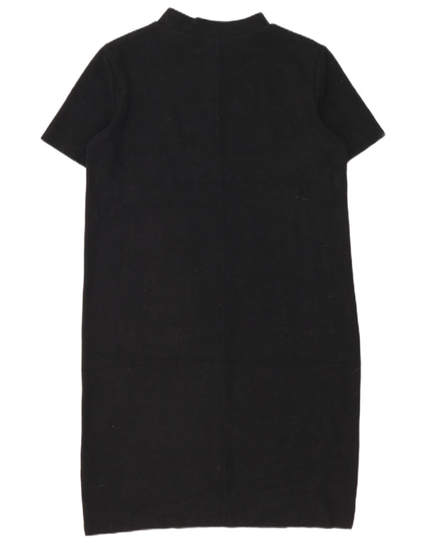 Rochie tricou Trafaluc pentru femei Zara UK 14 Medium Black Bumbac iarna