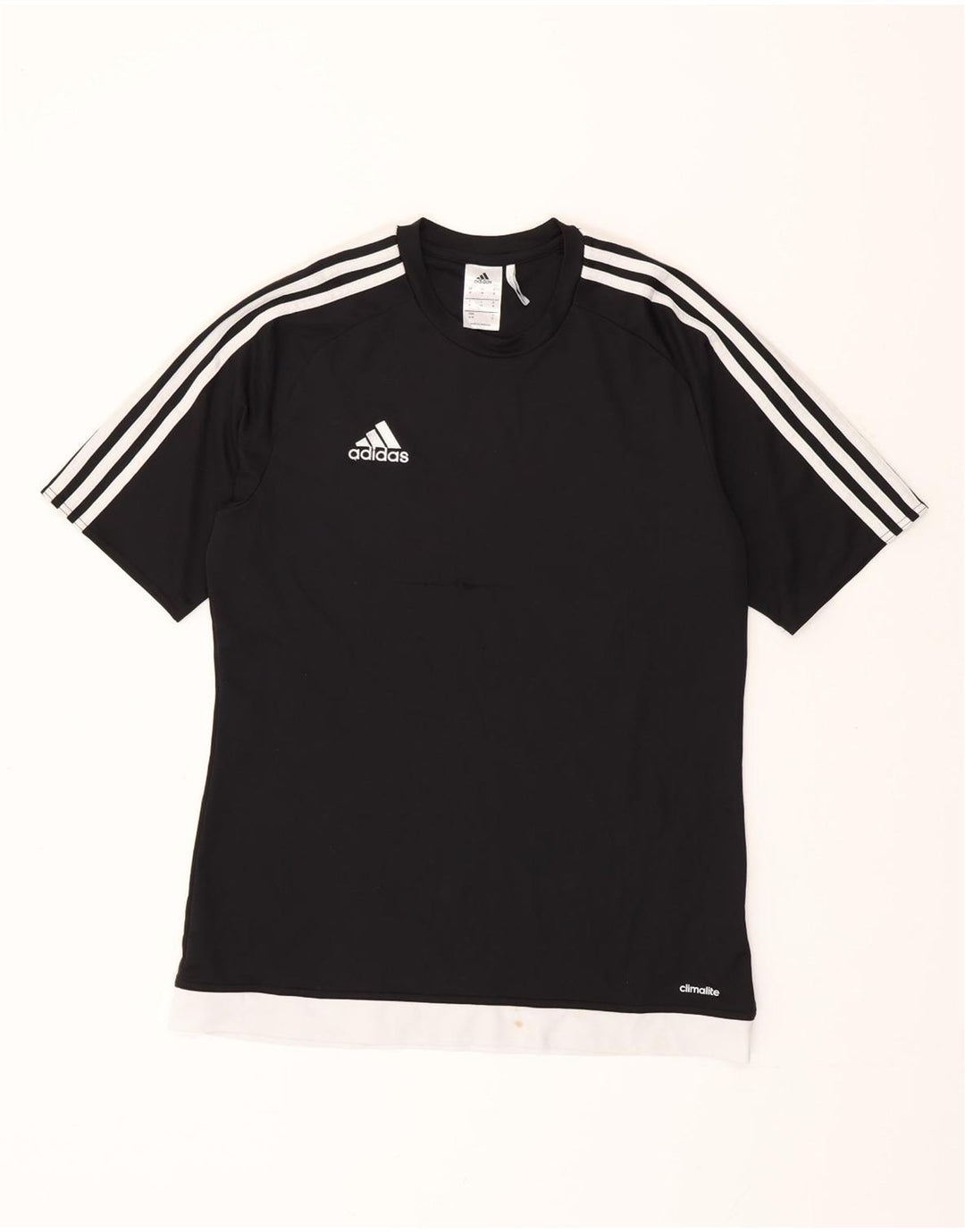 Tricou ADIDAS Climalite pentru bărbați Top Mediu Negru Poliester Bloc de culoare