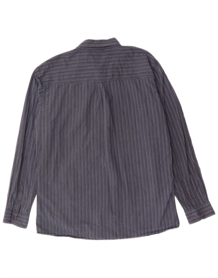 Cămașă pentru bărbați Lee 2XL, bumbac cu dungi bleumarin