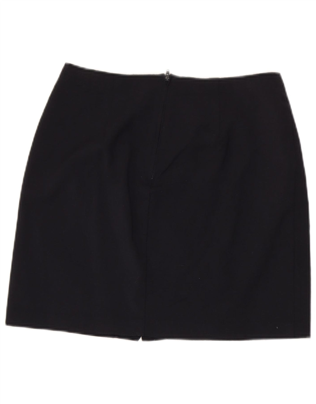 Fusta mini pentru femei Benetton IT 44 Medium W28 Lână virgină bleumarin