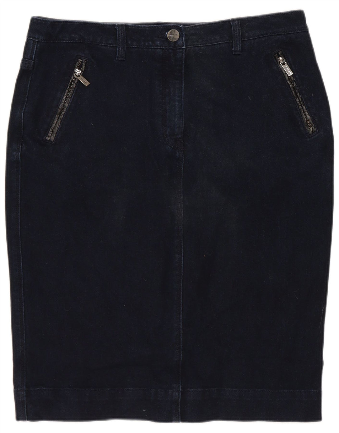 MARKS & SPENCER Fusta de blugi cu autograf pentru femei UK 12 Medium W30 Bleumarin