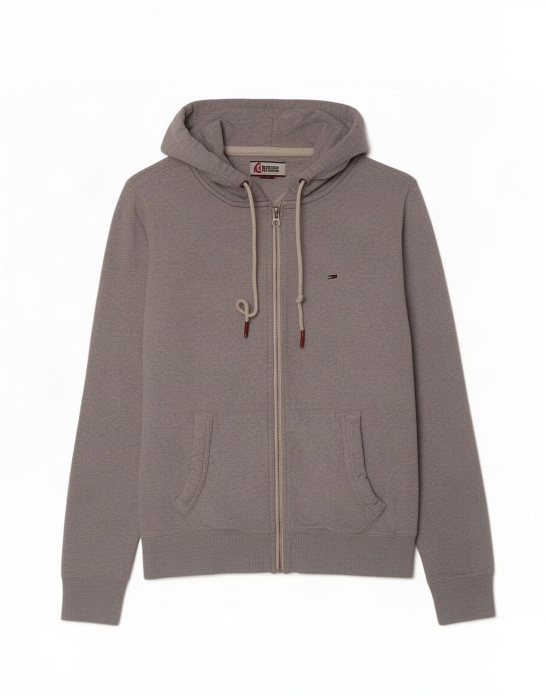 Pulover Tommy Hilfiger pentru bărbați, cu fermoar, gri mediu