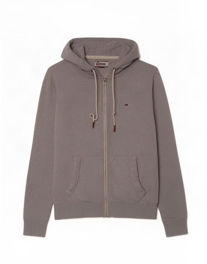 Pulover Tommy Hilfiger pentru bărbați, cu fermoar, gri mediu