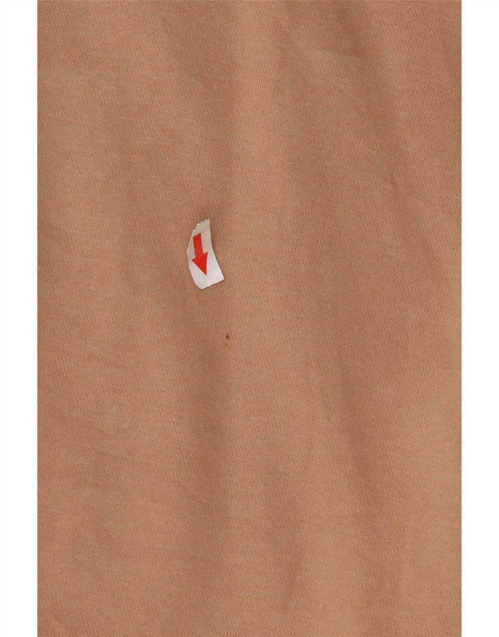 Hanorac pentru bărbați Nike, cu fermoar, cu gât, XL, maro, bumbac
