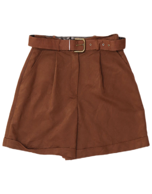 Pantaloni scurți chino vintage cu talie înaltă pentru femei IT 44 Medium W26 maro