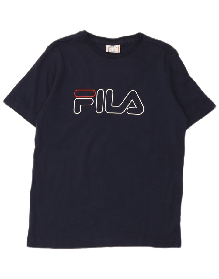 Tricou Grafic Fila Baieti Top 13-14 Ani Bleumarin