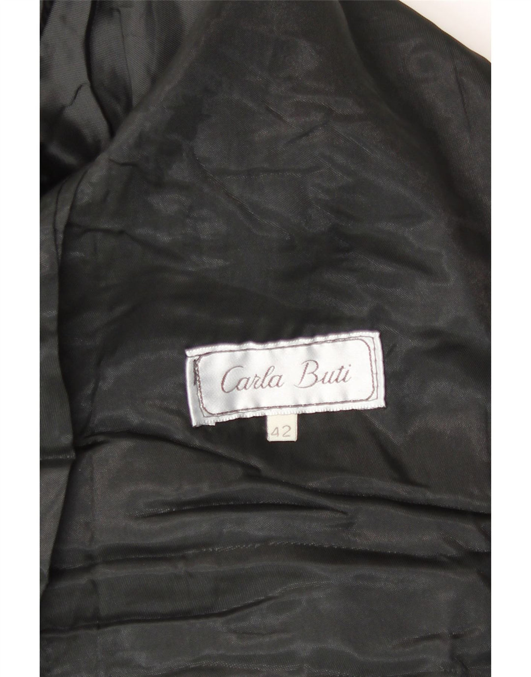 Jachetă pentru femei Carla Buti din piele intoarsa cu 1 nasture IT 42 Medium Black Spotted