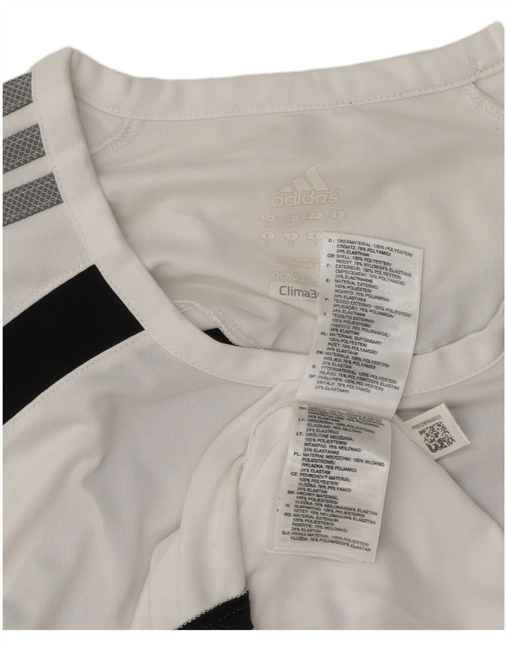 Vest Top Clima 365 pentru bărbați Adidas, alb mediu, poliester color bloc