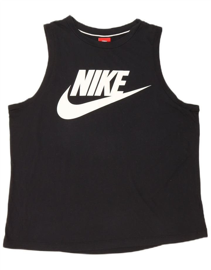 Top cu vestă grafică pentru femei NIKE UK 16 Large Black