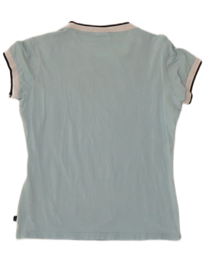 Tricou grafic ASICS pentru femei Top UK 12 Medium Blue Bumbac