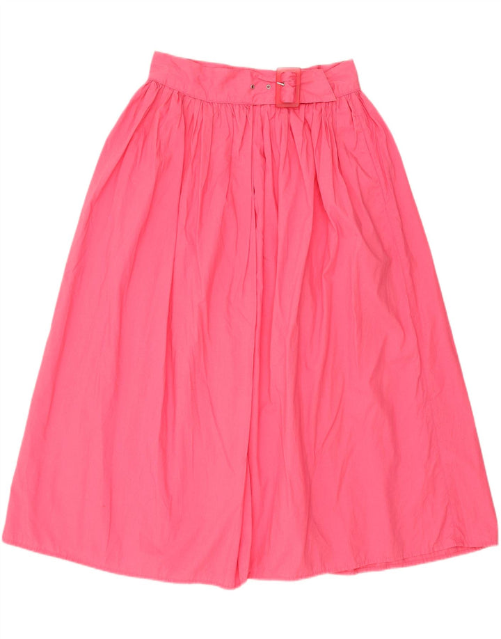 Fustă A-Line pentru femei Benetton IT 44 Medium W28 Bumbac roz