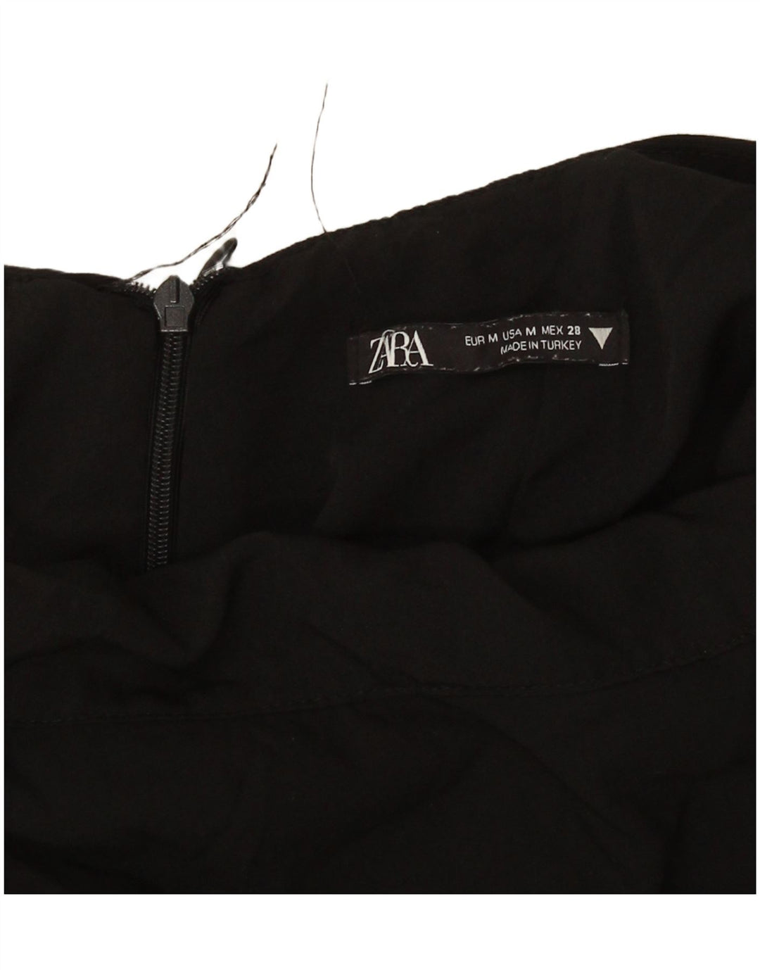 Rochie mini Zara pentru femei cu umăr dezactivat UK 14 Medium Black