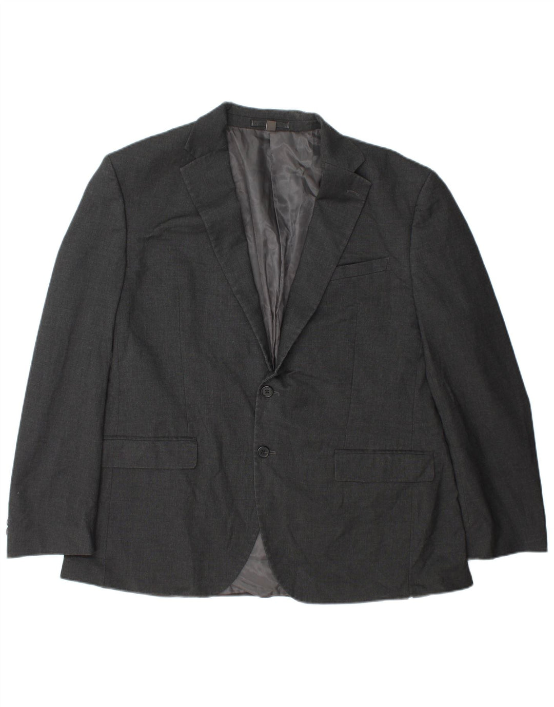 Jachetă pentru bărbați Marks & Spencer, cu 2 nasturi, cu ajustare normală, mărimea 44 XL, gri