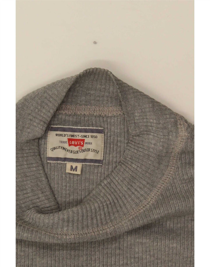 Top pentru femei Levi's cu mânecă lungă UK 12, gri mediu