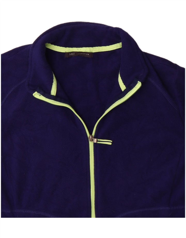 Jachetă fleece pentru femei Marks & Spencer UK 20 2XL Violet Poliester