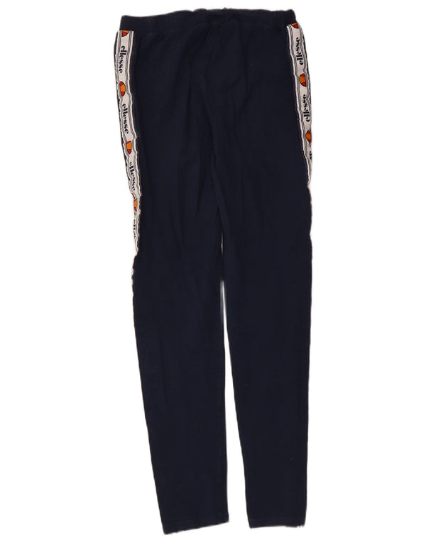 Leggings cu grafica pentru femei Ellesse UK 12, mediu, bleumarin, bumbac color bloc