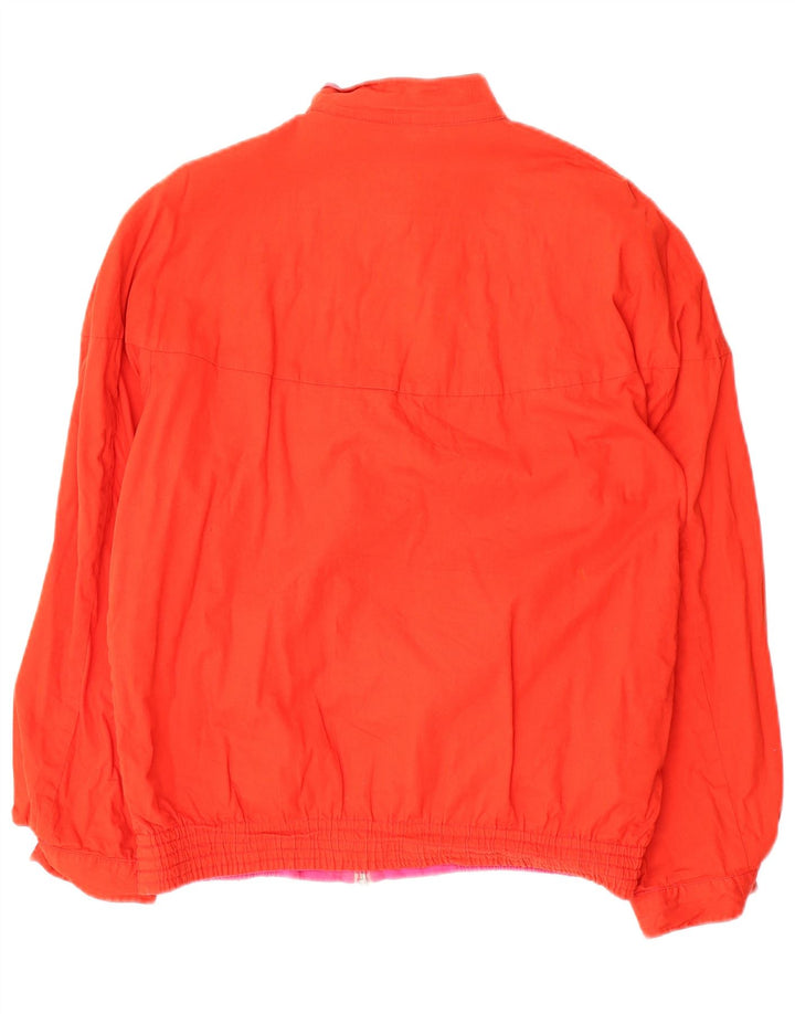 Jachetă Bomber Reversibilă Vintage pentru Damă UK 12 Medium Roz Geometric