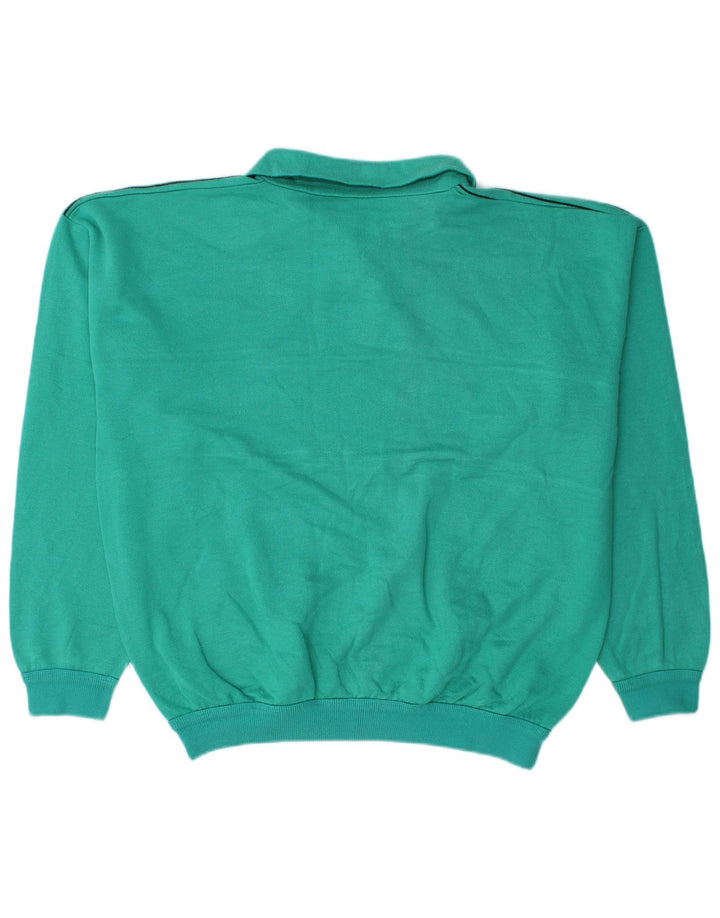 Pulover pentru bărbați Armani, cu grafică, cu gât polo, cu dungi mare, turcoaz