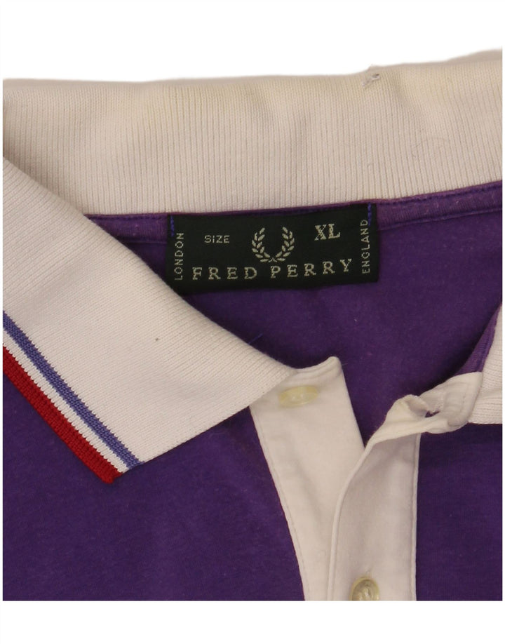 FRED PERRY Cămașă Polo XL Violet Bumbac