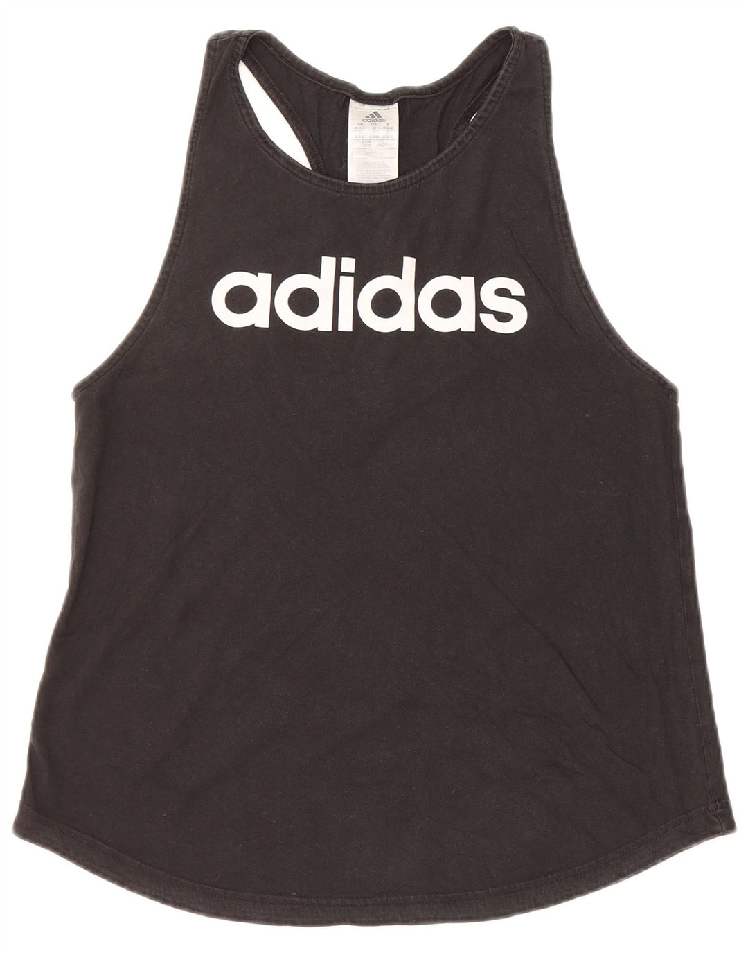 Vesta grafică pentru femei ADIDAS UK 12/14 bumbac mediu negru