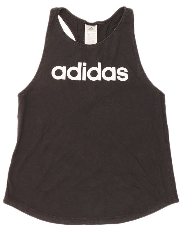 Vesta grafică pentru femei ADIDAS UK 12/14 bumbac mediu negru