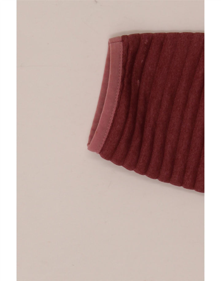 L.L.BEAN Pulover pentru damă cu gât cu nasturi, UK 14 Burgundy mediu