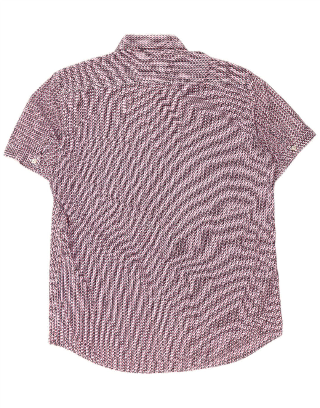 Cămașă pentru bărbați Carrera, cu mânecă scurtă, cu formă regulată, mare, roșu, geometric, bumbac