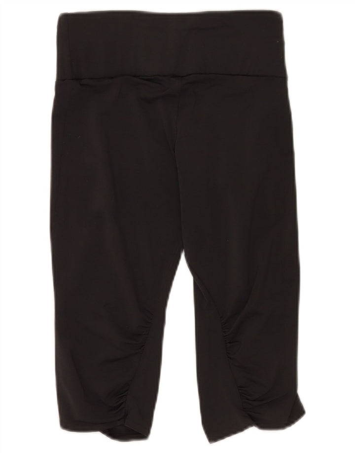 Leggings Capri Adidas pentru femei UK 12 Medium Black Poliester Sports