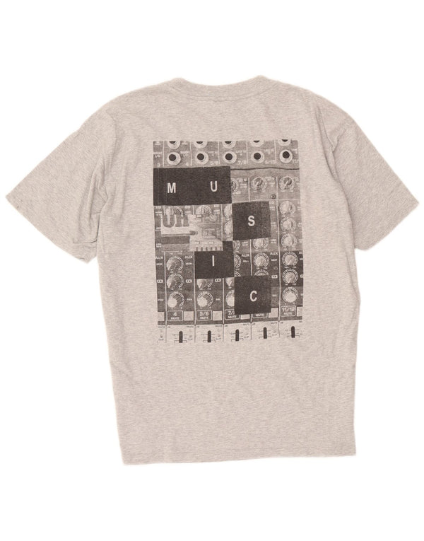 Tricou grafic pentru bărbați Diesel Top Medium Gri din bumbac cu pete