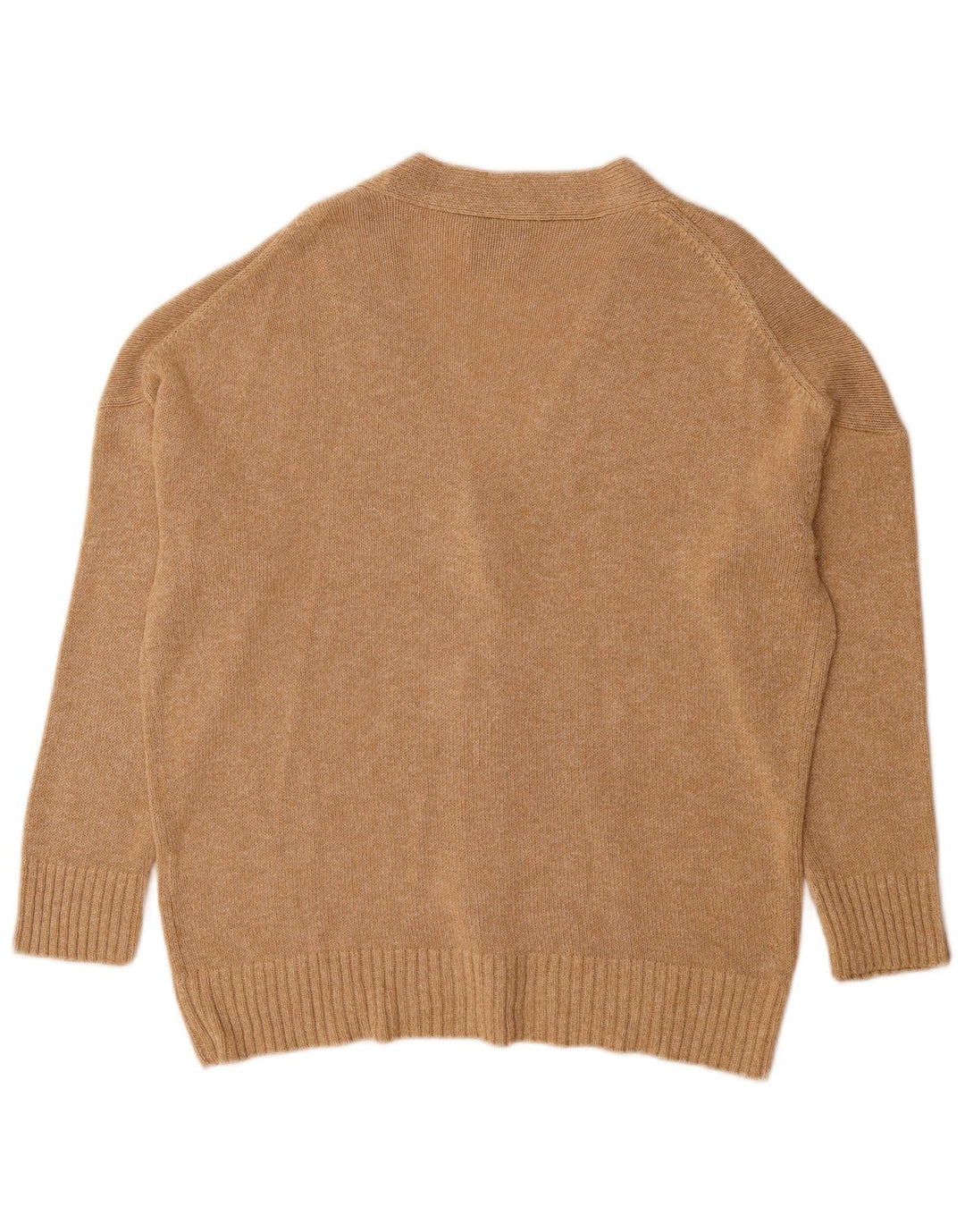 Pulover cardigan Massimo Dutti pentru femei UK 14 Medium Beige Viscose