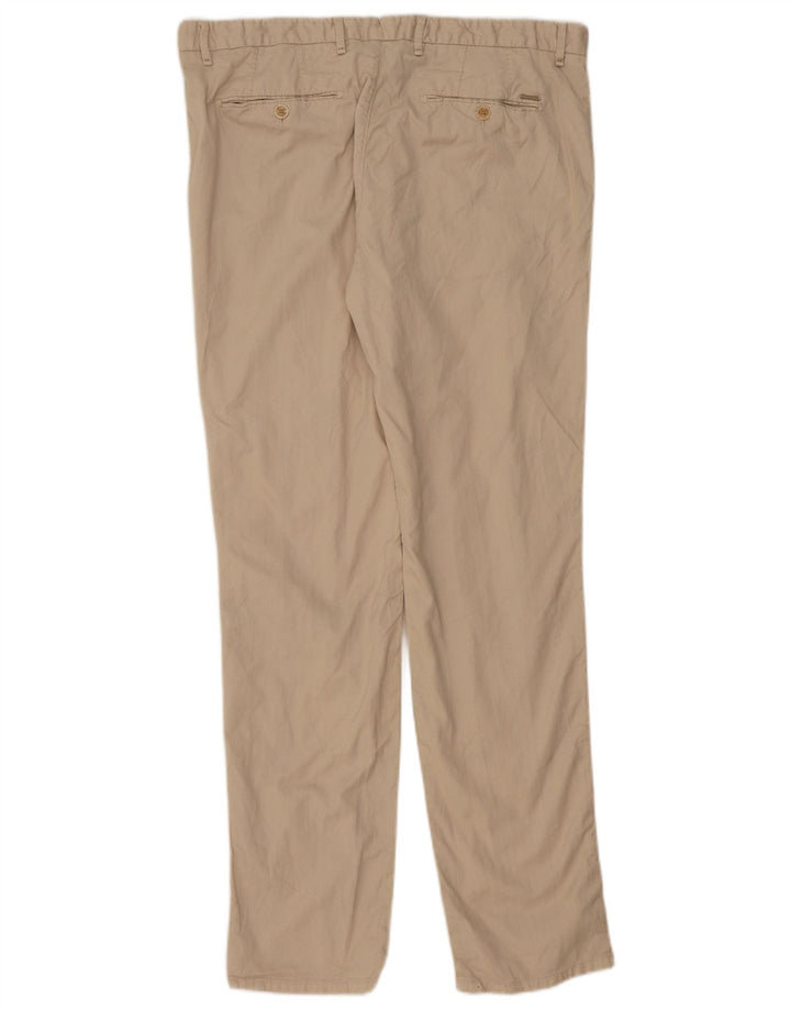 MASSIMO DUTTI Pantaloni Chino Slim Fit pentru bărbați EU 46 XL W36 L33 Bej Bumbac