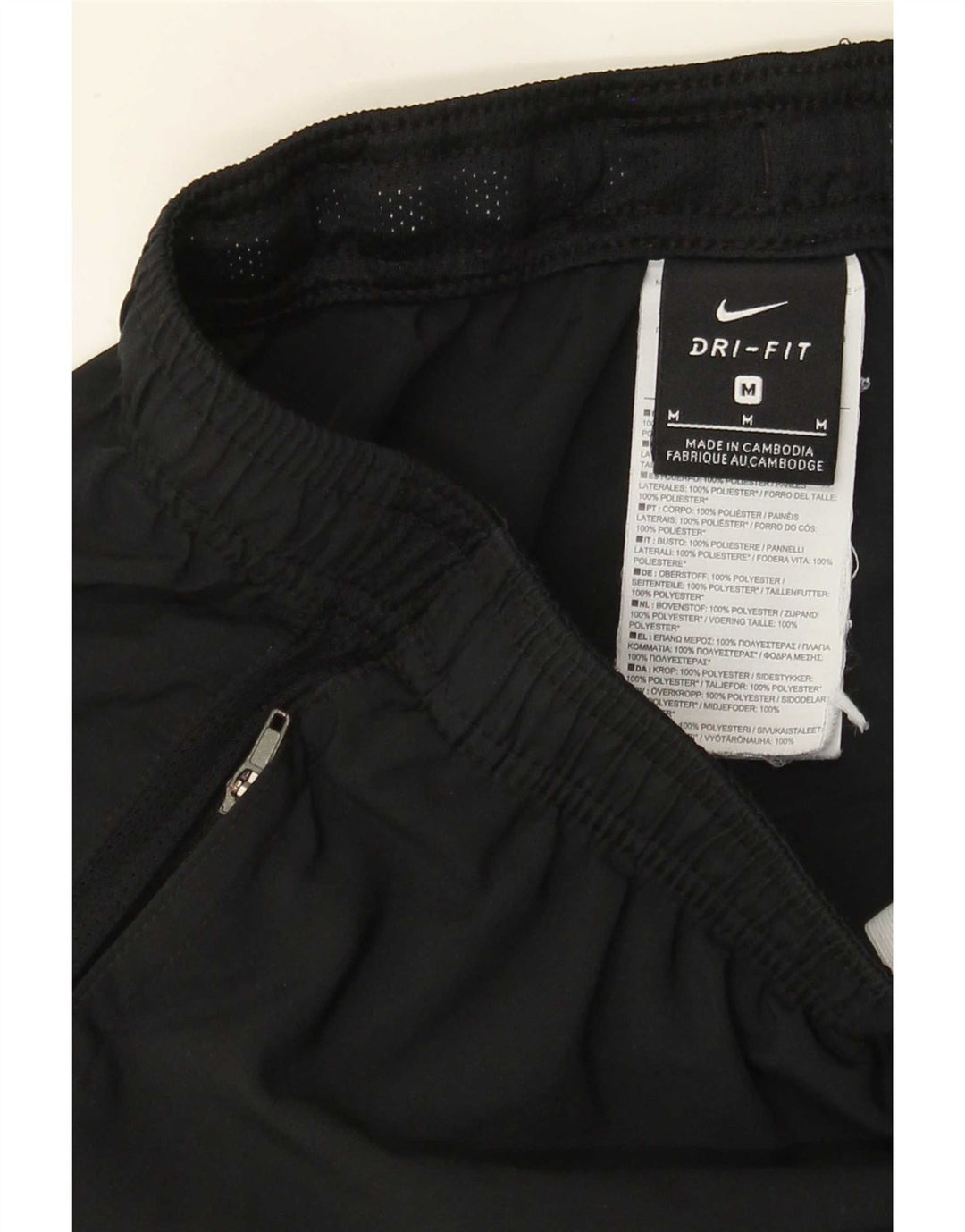Pantaloni scurți sport Nike Dri Fit pentru bărbați, poliester mediu negru