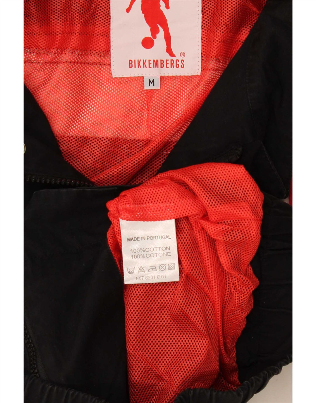 Jachetă Bomber Bikkembergs pentru femei UK 14 Medium Black Colorblock Bumbac