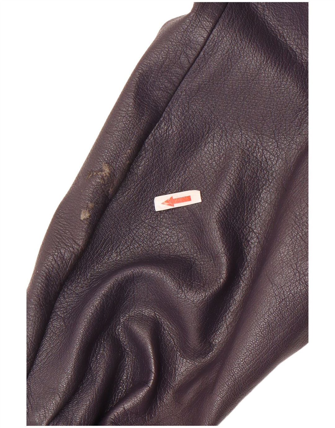Jachetă vintage din piele cu 2 nasturi pentru femei UK 8 Mic violet