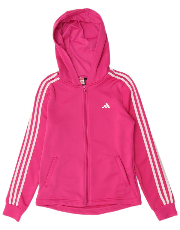 Adidas Fete Zip Hoodie Pulover 14-15 Ani Roz Poliester