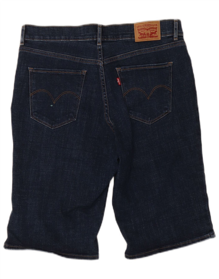 Pantaloni scurți din denim Bermude Levi's W29, bumbac albastru mediu
