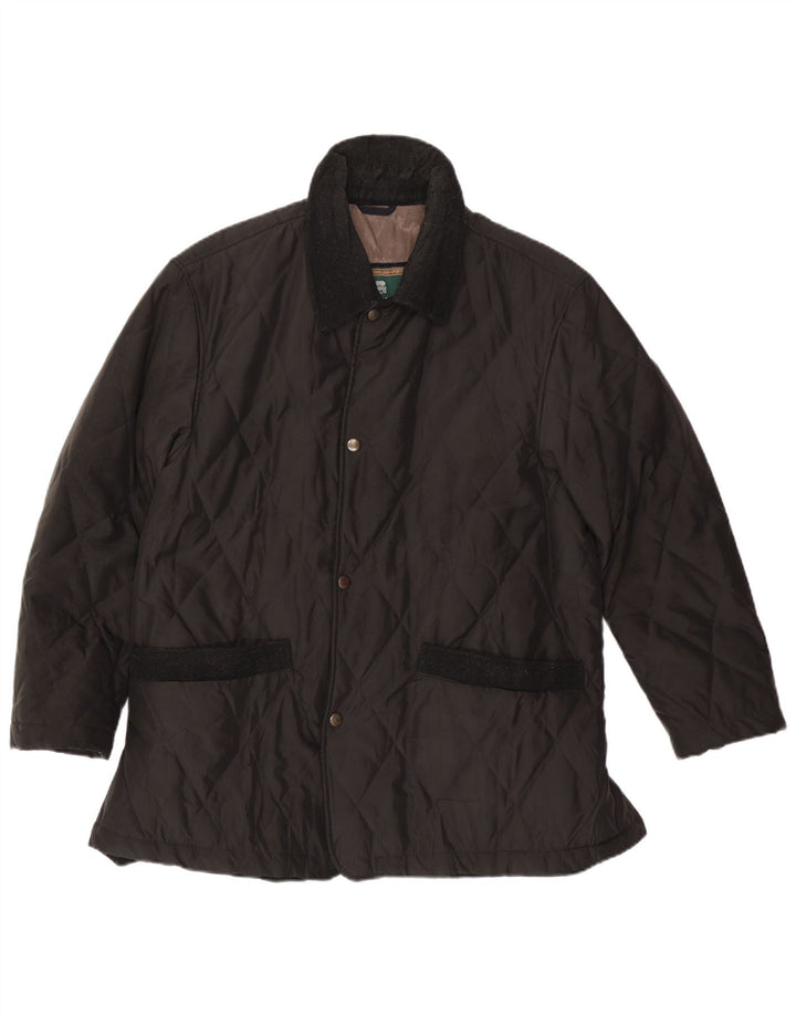 Jachetă matlasată pentru bărbați Corneliani IT 50 Large Black Classic