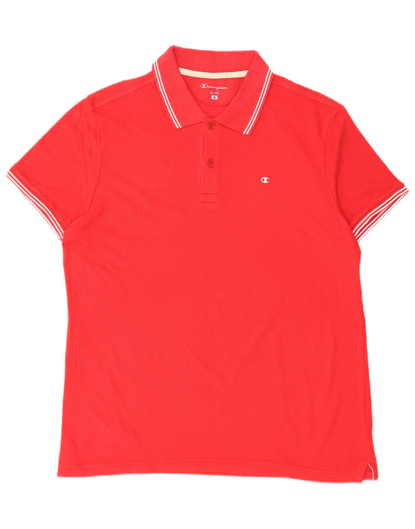 Tricou polo pentru bărbați CHAMPION Easy Fit, roșu mediu