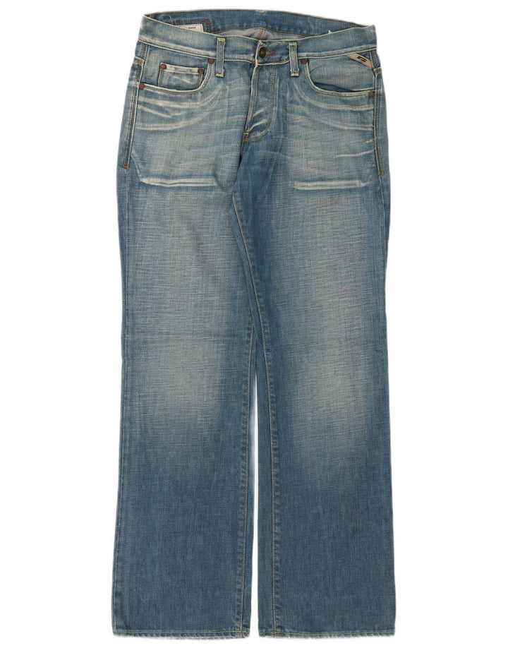 Blugi largi Jack & Jones pentru bărbați W34 L34 bumbac albastru