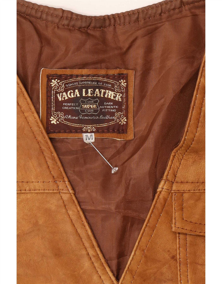 Jachetă de piele vintage pentru bărbați, UK 38, maro mediu