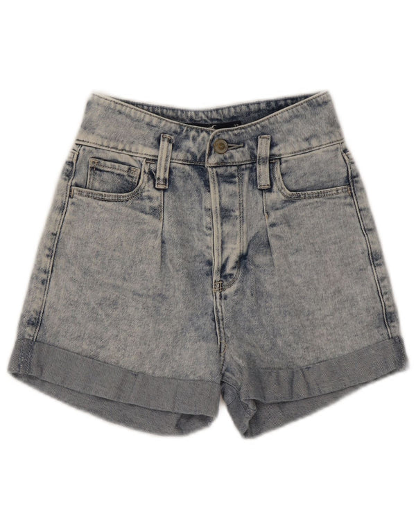 Pantaloni scurți Hollister de denim cu talie înaltă pentru femei US 00 2XS W23 Blue