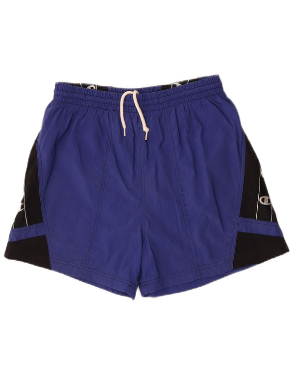 Pantaloni scurți sport grafic pentru bărbați Champion, mari, albastru, poliamidă, sport